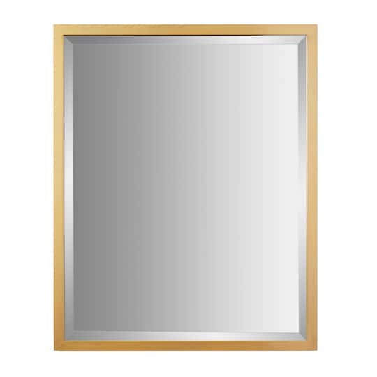 Head West Metal Framed Beveled Edge Rectangular Vanity Wall Mirror